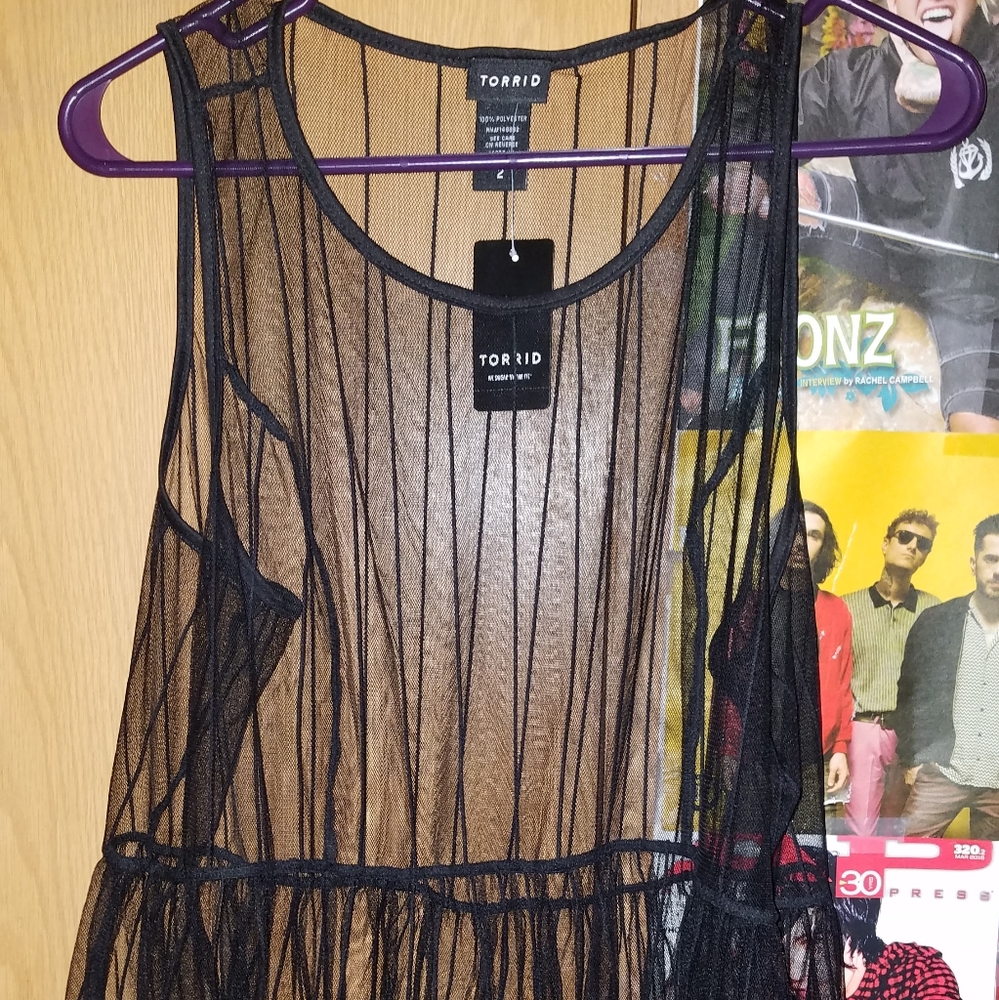 Torrid Babydoll Mesh Tank.